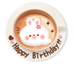 Latte art message of the girl sticker #6075705