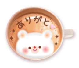 Latte art message of the girl sticker #6075706