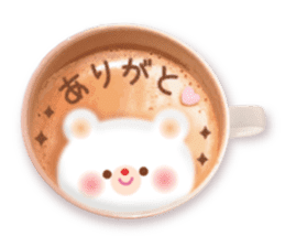 Latte art message of the girl sticker #6075706