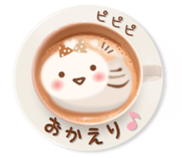 Latte art message of the girl sticker #6075710