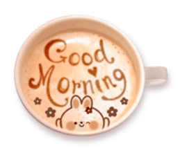 Latte art message of the girl sticker #6075713