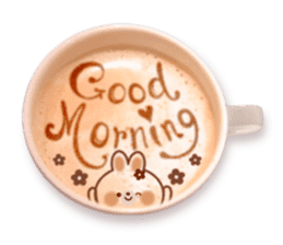 Latte art message of the girl sticker #6075713