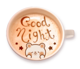 Latte art message of the girl sticker #6075714