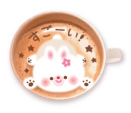 Latte art message of the girl sticker #6075717