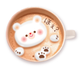 Latte art message of the girl sticker #6075736