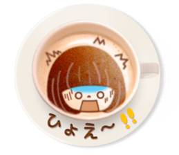 Latte art message of the girl sticker #6075737
