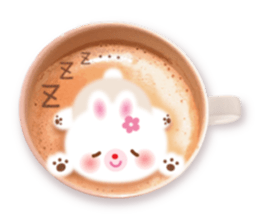 Latte art message of the girl sticker #6075739
