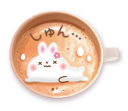 Latte art message of the girl sticker #6075741