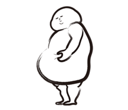 A guy of marshmallow descent. sticker #6076267