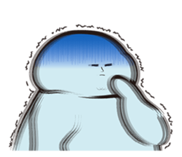 A guy of marshmallow descent. sticker #6076282