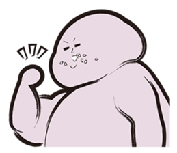 A guy of marshmallow descent. sticker #6076292