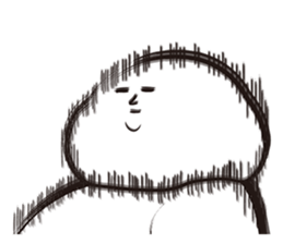 A guy of marshmallow descent. sticker #6076298