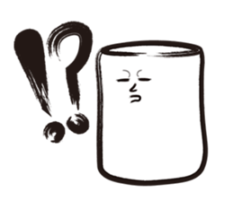 A guy of marshmallow descent. sticker #6076302