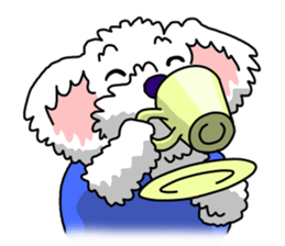 Fal-Kun the musician dog sticker #6076350