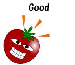Uzai little tomato 2 English sticker #6076666