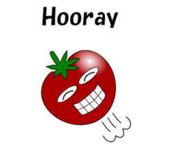 Uzai little tomato 2 English sticker #6076677