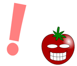 Uzai little tomato 2 English sticker #6076679