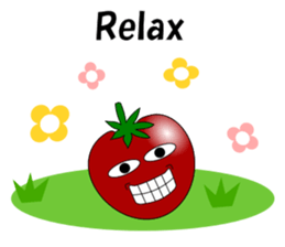 Uzai little tomato 2 English sticker #6076686