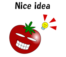 Uzai little tomato 2 English sticker #6076690