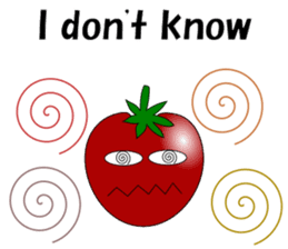 Uzai little tomato 2 English sticker #6076691
