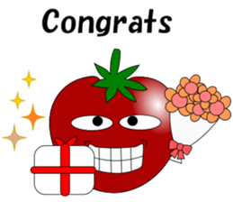 Uzai little tomato 2 English sticker #6076700