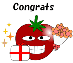 Uzai little tomato 2 English sticker #6076700