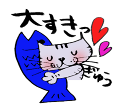 TAKUchan of a pheasant cat sticker #6076801