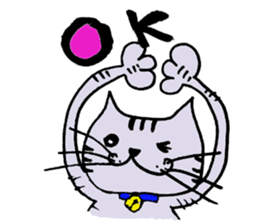 TAKUchan of a pheasant cat sticker #6076806