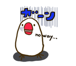 Everyday javasparrow and Parakeet 2 sticker #6077791