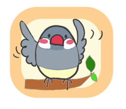Everyday javasparrow and Parakeet 2 sticker #6077801