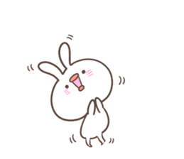 "Funny" rabbits and parakeets sticker #6078513