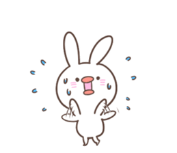 "Funny" rabbits and parakeets sticker #6078518