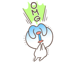 "Funny" rabbits and parakeets sticker #6078528