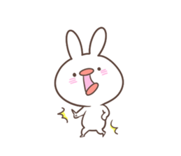 "Funny" rabbits and parakeets sticker #6078531