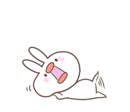 "Funny" rabbits and parakeets sticker #6078536