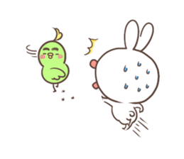 "Funny" rabbits and parakeets sticker #6078538