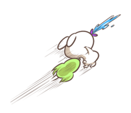 "Funny" rabbits and parakeets sticker #6078546