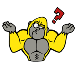 Work gorilla Muscle-kun sticker #6078726