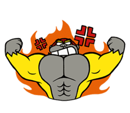 Work gorilla Muscle-kun sticker #6078729