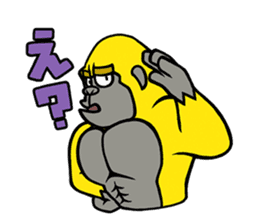 Work gorilla Muscle-kun sticker #6078736