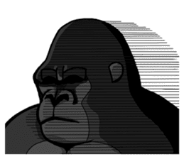 Work gorilla Muscle-kun sticker #6078742