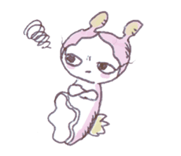 The little Sea girl "Umiushi-chan" sticker #6078754