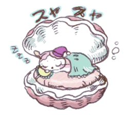 The little Sea girl "Umiushi-chan" sticker #6078774