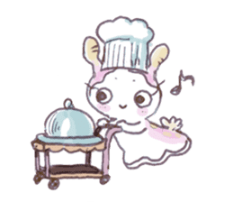 The little Sea girl "Umiushi-chan" sticker #6078776