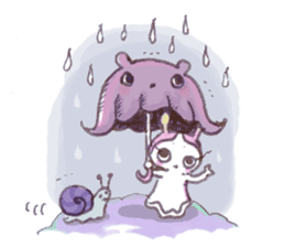 The little Sea girl "Umiushi-chan" sticker #6078777