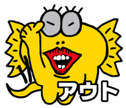 The frilled lizard sticker sticker #6078896