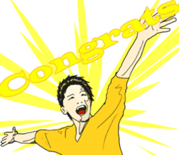 "cool !!" English idiom "Take it easy" sticker #6079741