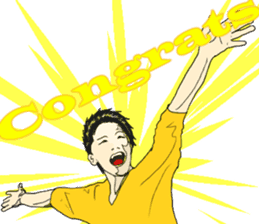 "cool !!" English idiom "Take it easy" sticker #6079741