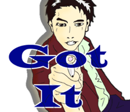 "cool !!" English idiom "Take it easy" sticker #6079742