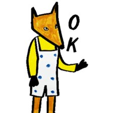 Uproar of foxes sticker #6080046